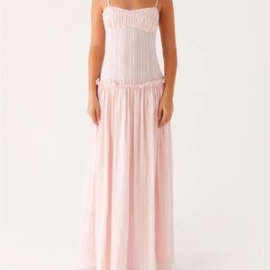 Peppermayo Jacinda Drop Waist Maxi
Dress - Pink